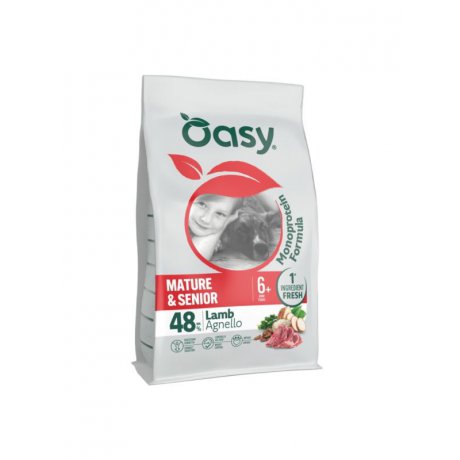 Oasy Monoprotein Senior monobiałkowa karma dla psów powyżej 6go roku życia z jagnieciną