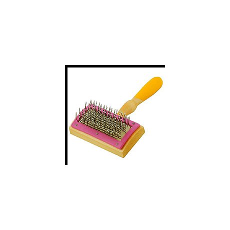 Lessie-Land - Zgrzebło pojedyncze drut gruby kolankowy