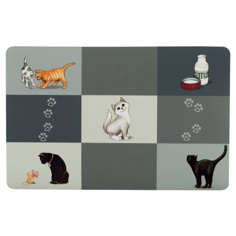Trixie Podkładka pod miski Patchwork Cat 