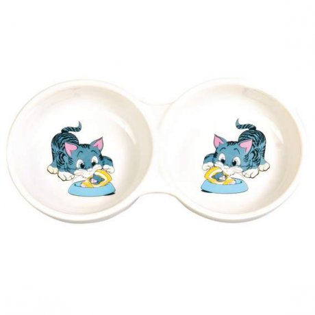 Trixie Podwójna miska ceramiczna dla kota