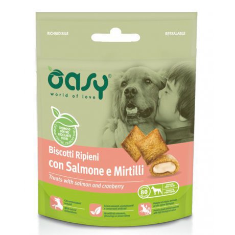 Oasy ciastka dla psów łosoś z żurawiną 70g