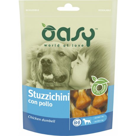 Oasy hantelki z kurczaka naturalny przysmak dla psa 100g