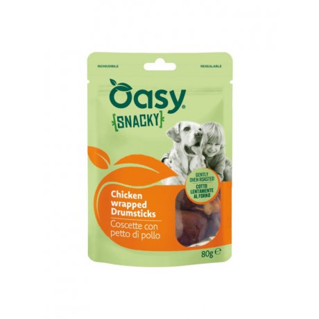 Oasy Snacky Wrapped Drumsticks z kurczakiemk 80g