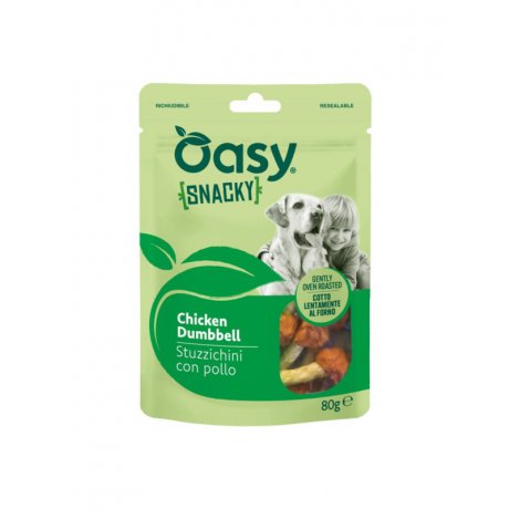 Oasy Snacku Dumbbell pałka owinięta kurczakiem 80g