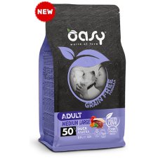 Oasy Grain Free Adult Medium Large Duck z kaczką