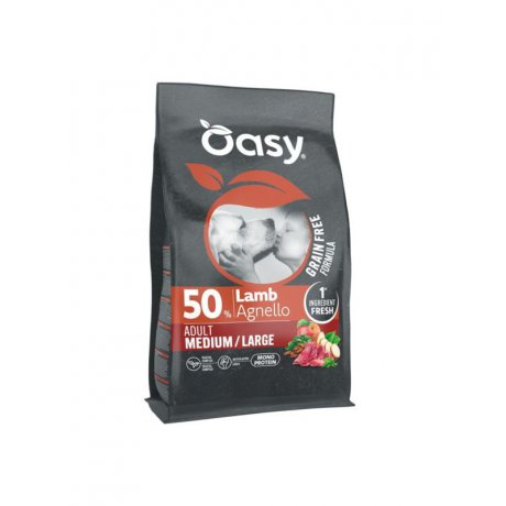 Oasy GrainFree Monoprotein bezzbożowa karma z jagnięciną dla dorosłych średnich i dużych ras psów