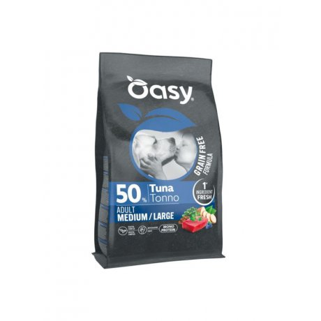 Oasy GrainFree Monoprotein bezzbożowa karma z tuńczykiem dla dorosłych psów ras średnich i dużych