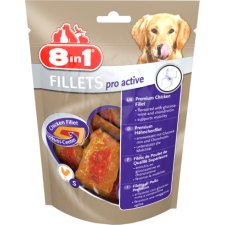8in1 Fillets Pro Active Filety drobiowe wspomagające kości dla psa