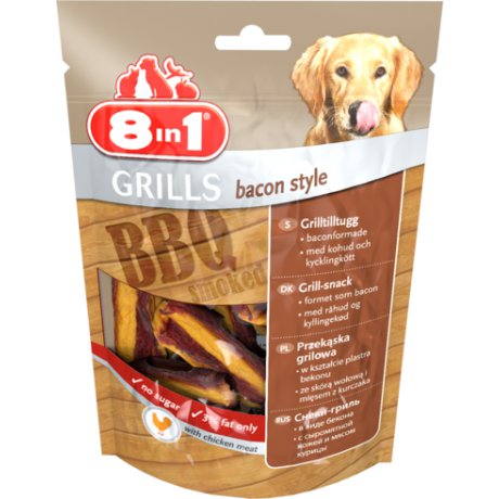 8in1 Grills Bacon Style grillowane przekąski o smaku bekonu dla psa