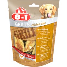 8in1 Grills Chicken Style chrupiące przekąski grillowe o smaku kurczaka dla psów