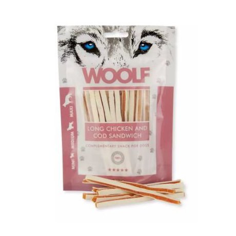 Woolf Long Chicken and Cod Sandwich paski z kurczaka i dorsza