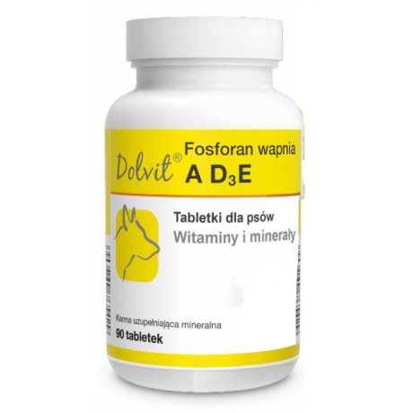 DOLFOS Fosforan wapnia AD3E witaminowo-mineralny suplement diety dla psów