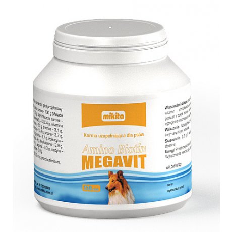 Mikita Amino Biotin Megavit stymuluje gęstość i połysk okrywy włosowej