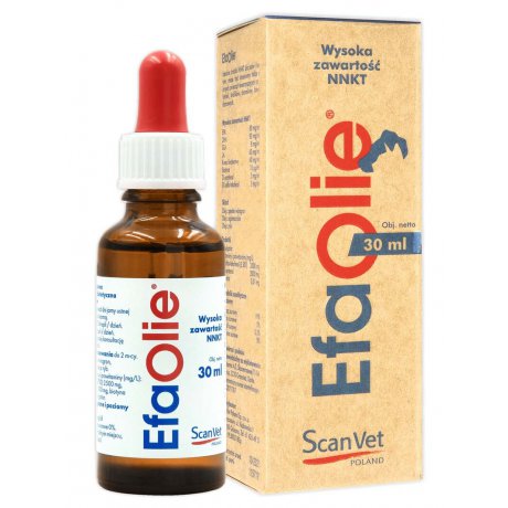 ScanVet Efa Olie - Omega-3 & Omega-6 dla Zdrowej Sierści Psów i Kotów