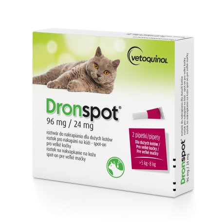 vetoquinol Dronspot krople na pasożyty 2 pipety