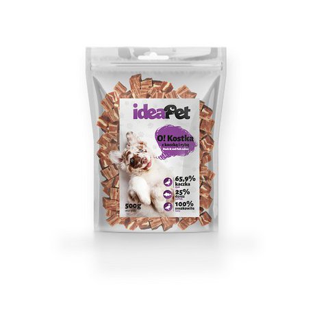 IdeaPet Kostka z Kaczką i Rybą dla Psa - Przysmak Mięsny