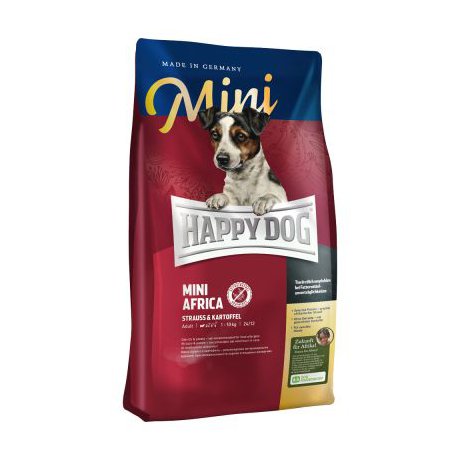 Happy Dog Supreme Mini Africa dla małych ras ze strusiem na nietolerancje pokarmowe