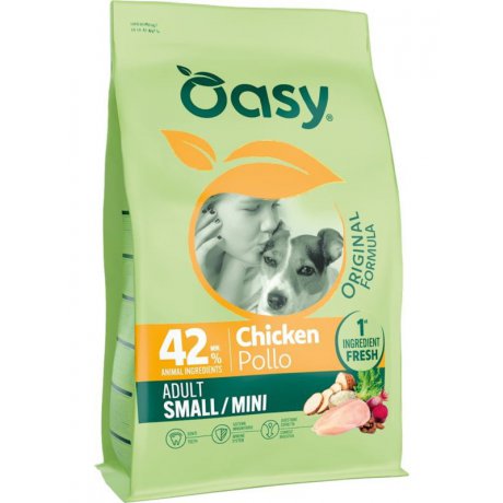 Oasy Original Dog Adult S/Mini karma dla dorosłych psów małych ras z kurczakiem
