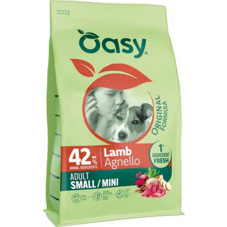 Oasy Original Dog Adult S/Mini karma dla dorosłych psów małych ras z jagnięciną