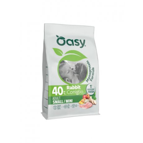 Oasy Monoprotein Adult Small Breed monobiałkowa karma dla dorosłych psów małych ras z królikiem