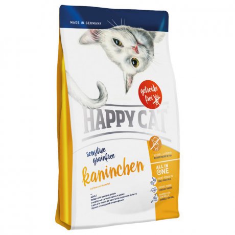 Happy Cat Grainfree Kaninchen Bezzbożowa karma z królikiem na wrażliwą skórę i przewód pokarmowy