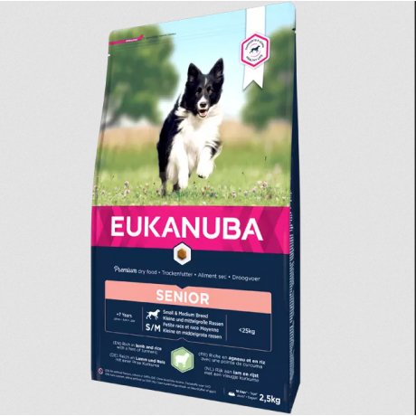 Eukanuba Senior Small & Medium Breeds Lamb & Rice jagnięcina z ryżem