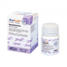 Aptus BIORION 60 tabletek prawidłowy stan skóry, wzrost sierści i pazurów psów i kotów
