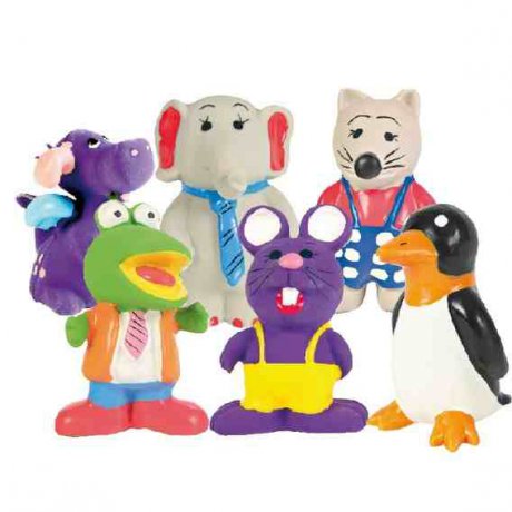Trixie Zestaw zwierzątek lateksowych z dźwiękiem