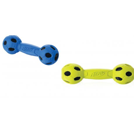 Nerf Wrapped Squeaker Bash Barbell Zabawka hantelek piszczący