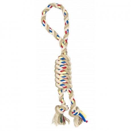 Barry King - Sznur z pętlą i jutą dla psa - 34cm