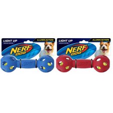 Nerf Dog Illuma-Action Light up barbell LED Piszcząca i świecąca sztanga