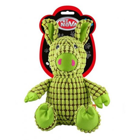 Pet Nova Świnka Zielona Pluszowa zabawka dla psa