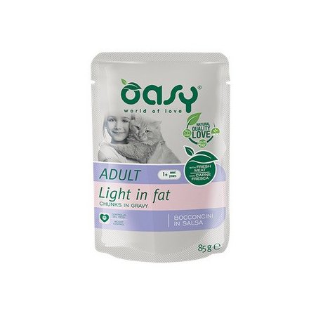 Oasy Lifestage Adult Light Kawałki w sosie saszetka 85g