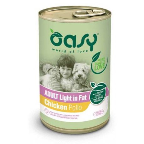 Oasy Lifestage Pate Light puszka o obniżonej kaloryczności z kurczakiem dla psów 400g