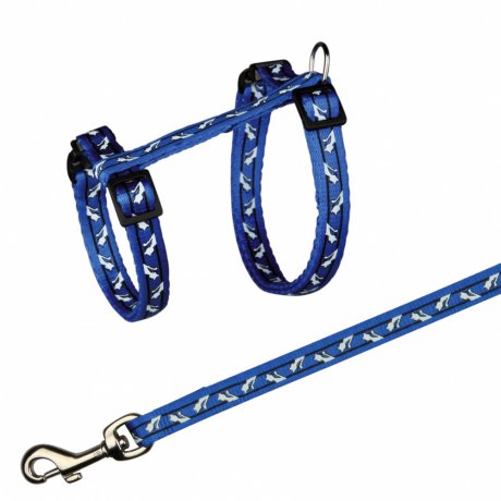 Trixie szelki i smycz dla kota motyw w kotki