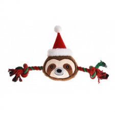 Barry King Sznur z pluszowym leniwcem Zabawka świąteczna dla psa