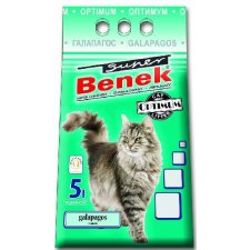 SUPER BENEK Optimum Galapagos żwirek bentonitowy drobny i gruby o zapachu bryzy morskiej dla kota