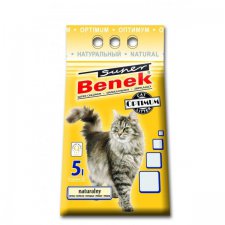 SUPER BENEK Optimum Naturalny żwirek bentonitowy drobny i gruby naturalny dla kota