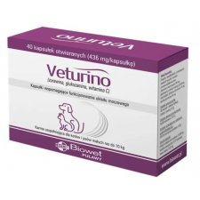 Biowet Veturino wspomaganie układu moczowego dla kotów i psów do 10kg 40kaps