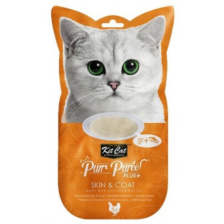Kit Cat PurrPuree Plus+ Chicken Skin&Coat