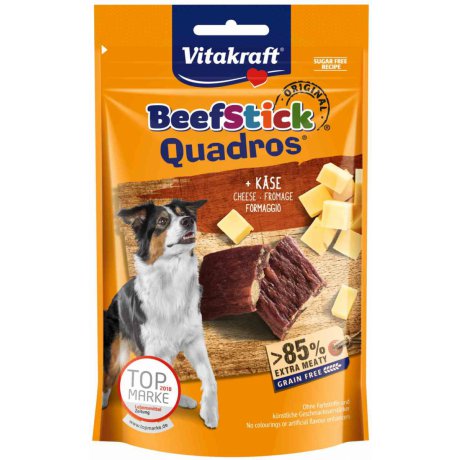 VITAKRAFT beef Stick Quadros przysmak z serem dla psa 