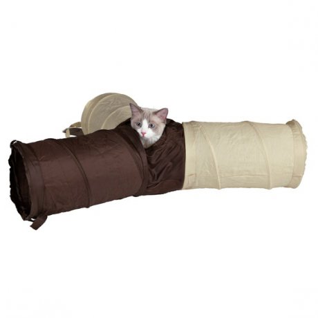 Trixie Potrójny tunel nylonowy dla kota - Stwórz niezwykłą przestrzeń do zabawy i kryjówki dla Twojego kota!