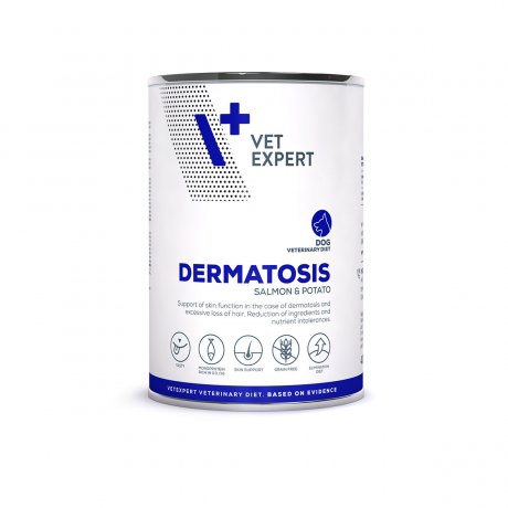 Vet Expert Dermatosis Dog Salmon & potato - Puszka na Alergie dla Psa