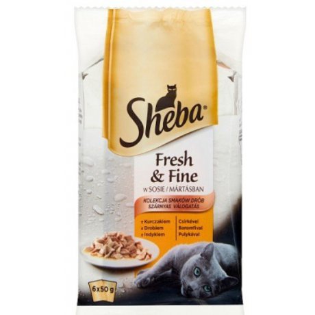 Sheba Fresh & Fine Mini Drobiowe Dania w sosie