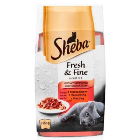 Sheba Fresh & Fine Mini Mięsne Dania w sosie