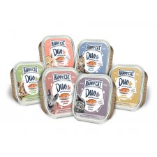 Happy Cat Duo Paté - Pasztet z Mięsnymi Kąskami 100g