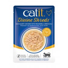 Catit Divine Shreds mokry przysmak dla kota kurczak makrela i brokuł