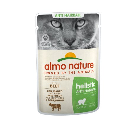 Almo Nature Holistic Anti-Hairball z wołowiną