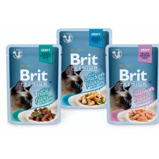 Brit Premium Cat Fillets Mokra karma dla kotów w formie filetów, różne smaki
