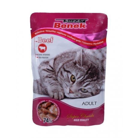 Super Benek Saszetki 100g dla kota różne smaki